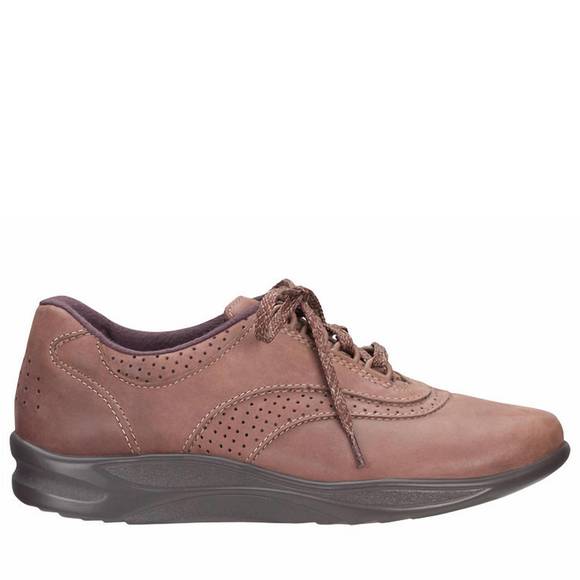 NEW SAS women's walk easy sneaker in chocolate - Picture 2 of 3